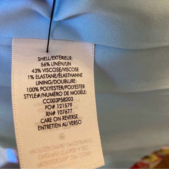 ALICE AND OLIVIA Nate Euphoria Paisley Floral Print Linen Blazer Jacket - Picture 7 of 16